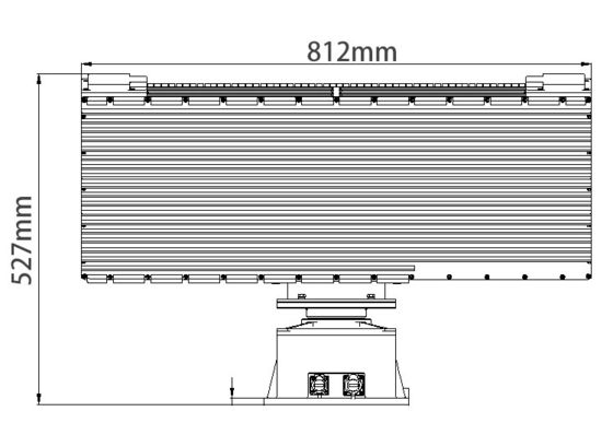 Detezione radar di droni a banda X 9,4-9,6 GHz con sistema di array in fase